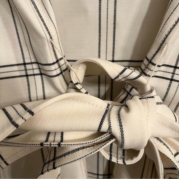 Rebecca Taylor Emery Plaid Jacket in Vanilla Combo Shacket Size Large - Picture 6 of 11